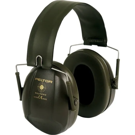 3M Peltor Bull's Eye I Cuffie Antirumore, Verde, SNR 27 dB