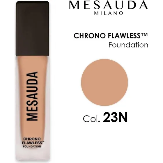 Mesauda Chrono Flawless Foundation 23N - Fondotinta Matte 30ml