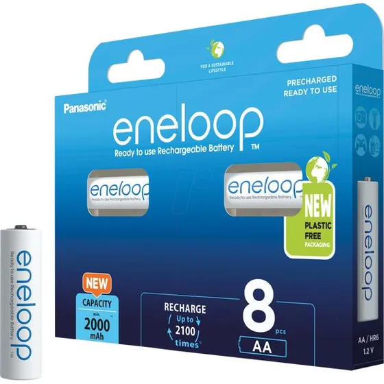 Panasonic eneloop AA 2000mAh Ricaricabile 2pz