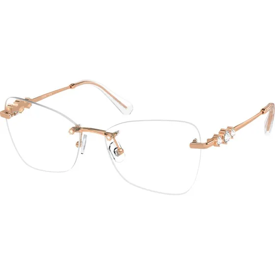 Swarovski Occhiali da Vista Donna SK 1014 Farfalla Oro Rosa