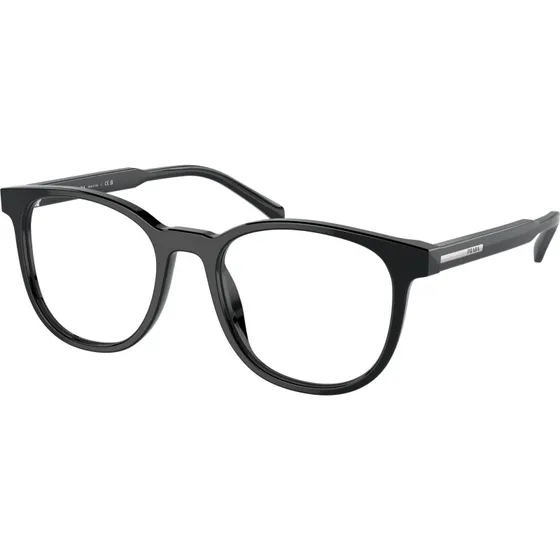Prada PR A15V Occhiali da Vista Uomo Nero Squadrati
