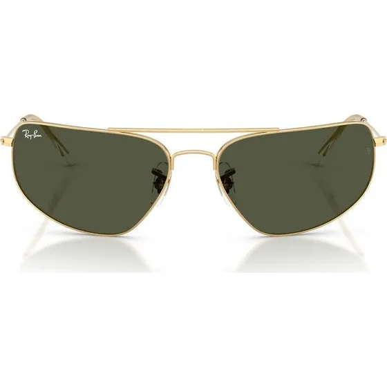 Ray-Ban RB 3780 Occhiali da Sole Unisex Oro e Verde 63mm