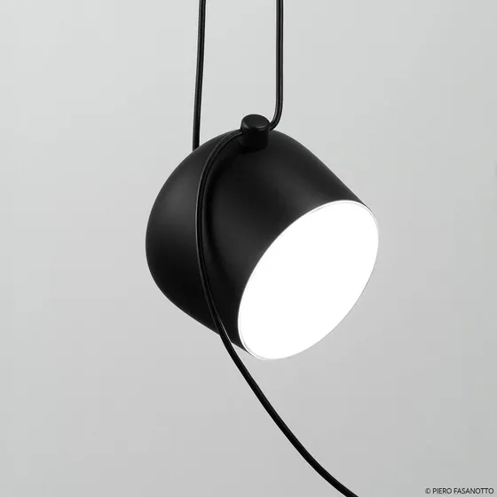 Lampada LED a sospensione FLOS Aim Small, nera
