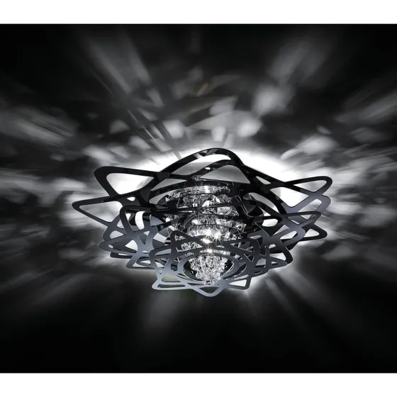 Slamp Aurora mini plafoniera da soffitto, nera