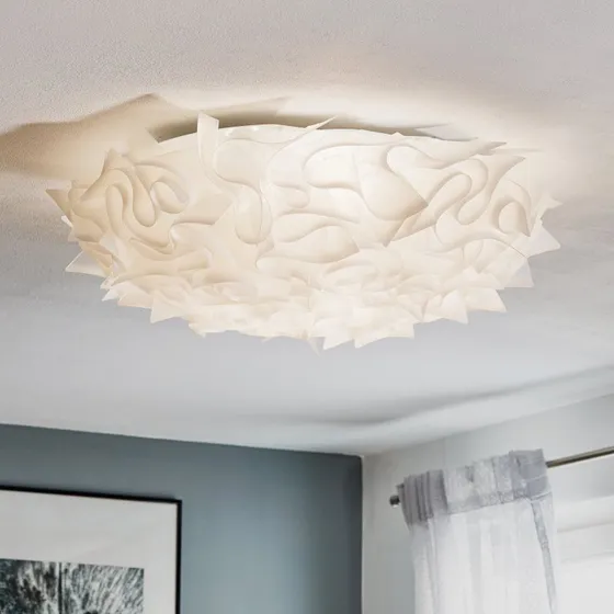 Slamp Veli Plafoniera Design Opalflex Ø 78 cm - Bianco Opalina