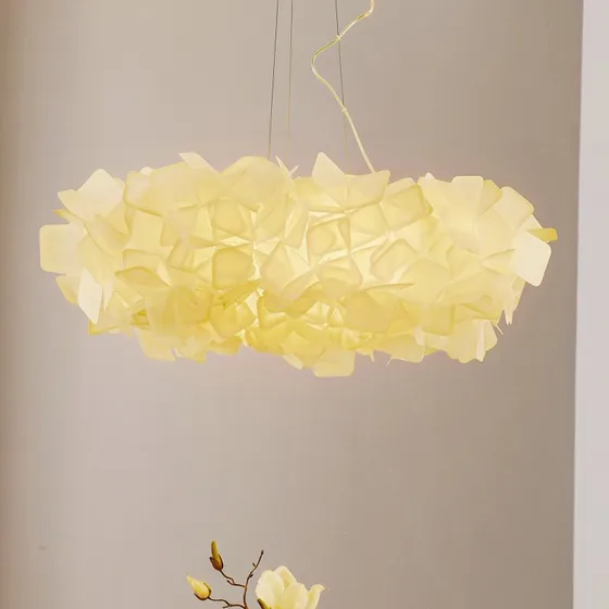 Clizia Lampada a Sospensione L Bianco Slamp