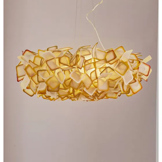 Slamp Clizia Lampada a Sospensione Arancione Ø 78 cm