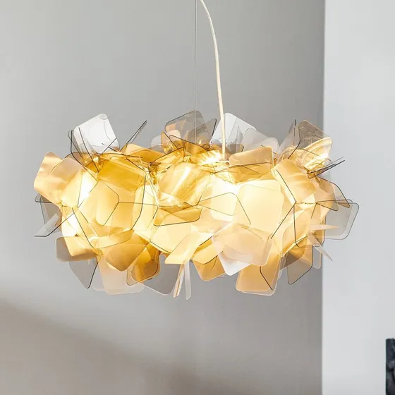 Slamp Clizia Lampada a Sospensione Design Grigio Fumo