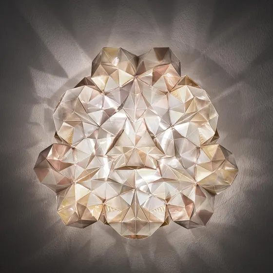Slamp Plafoniera Drusa Design, Color Crema