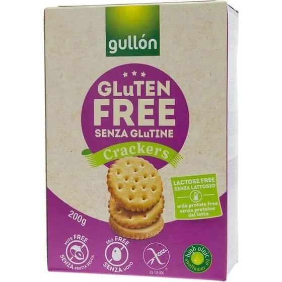 Gullon Biscotti Salati Senza Glutine e Senza Lattosio, 200g