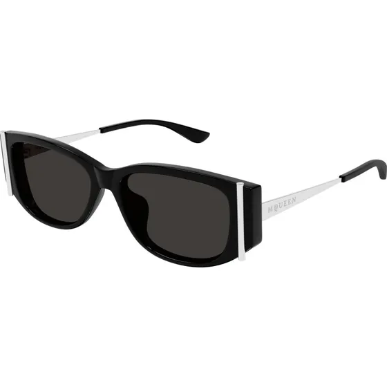 Alexander McQueen AM0494SA 001 Occhiali da Sole Rotondi in Acetato