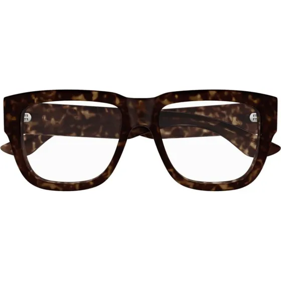 Alexander McQueen AM0510O Occhiali da Vista Squadrati Avana
