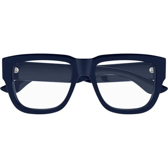 Alexander McQueen AM0510O Occhiali da Vista Squadrati Blu