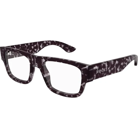 Alexander McQueen AM0511O 002 Occhiali da Vista Quadrati Havana