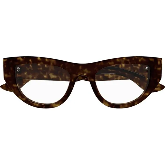 Alexander McQueen Occhiali da Vista Donna Cat-Eye Avana