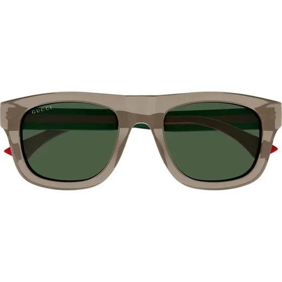 Gucci GG1991S Occhiali da Sole Uomo Marrone Squadrati Verde 52mm