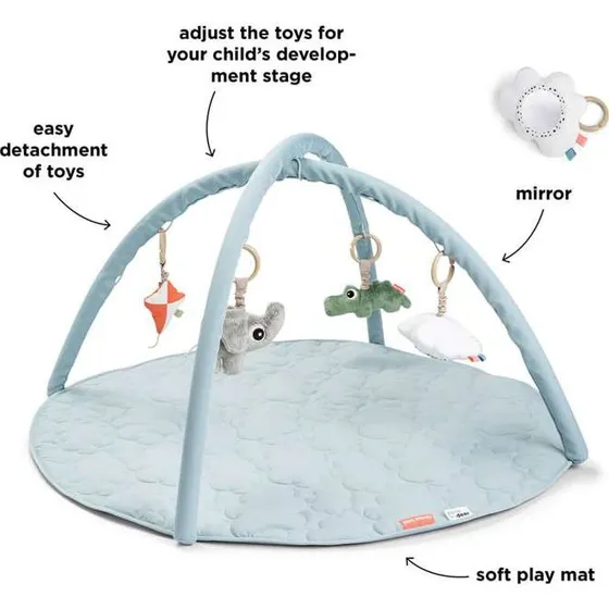 Done by Deer Tappeto Gioco con Arco Playground Blue