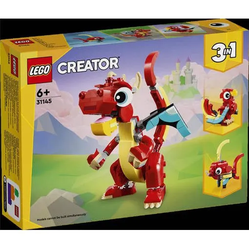 LEGO Creator 31145 Drago Rosso 3 in 1