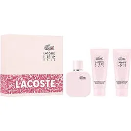 Lacoste L.12.12 Rose Eau de Parfum Donna 100 ml Set 3 Pezzi