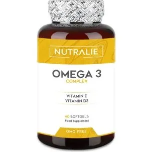 Nutralie Omega 3 con Vitamina D3 ed E, 60 capsule
