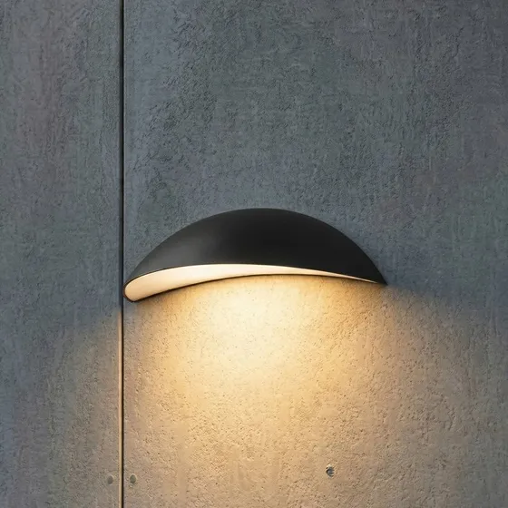 Lindby Applique da esterno LED Zerino, Nero, 34,5 cm, IP54