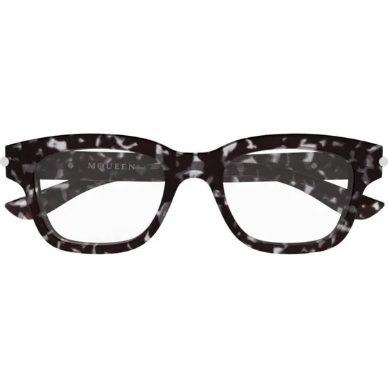 Alexander McQueen Occhiali da Vista Squadrati Avana AM0497O