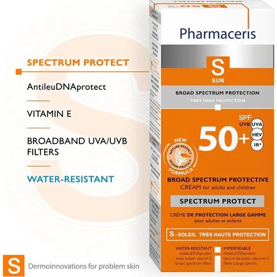 Pharmaceris S Crema Protezione Ampio Spettro SPF 50+ 50ml