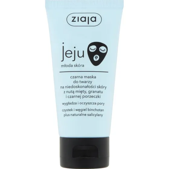 Ziaja Maschera Viso Purificante al Carbone Jeju, 50 ml