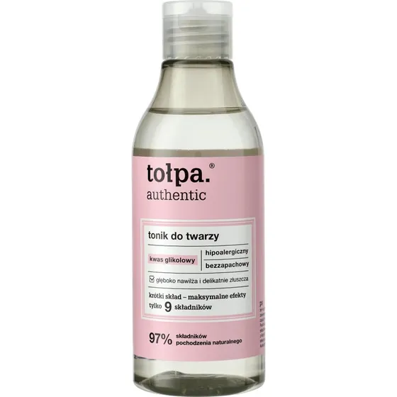 Tołpa Authentic Tonico Viso Idratante con Acido Glicolico 200 ml