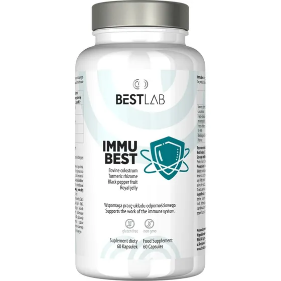 Best Lab ImmuBest Integratore con Colostro e Pappa Reale 60 Capsule