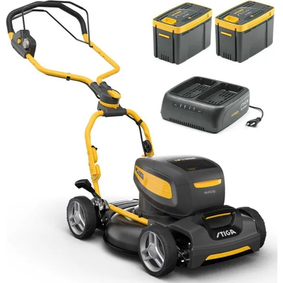 Stiga Multiclip 747e V Kit - Tagliaerba a Batteria 2x48V 4Ah