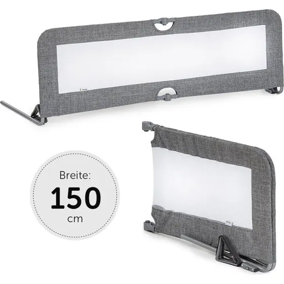 Hauck Sleep N Safe Plus XL Sponda Letto 150 cm Grigio