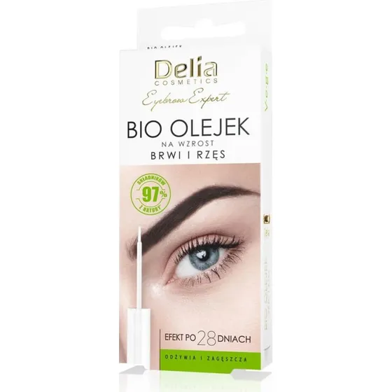 Delia Eyebrow Expert Bio Olio per la crescita di ciglia e sopracciglia, 7ml