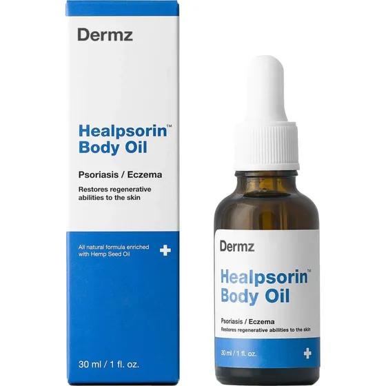 Healpsorin Olio di Canapa per Psoriasi e Dermatite Atopica, 30 ml