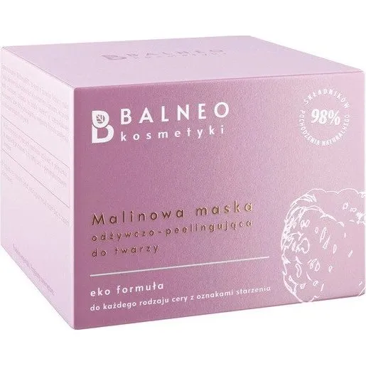Balneocosmetics Maschera Viso al Lampone Nutriente ed Esfoliante