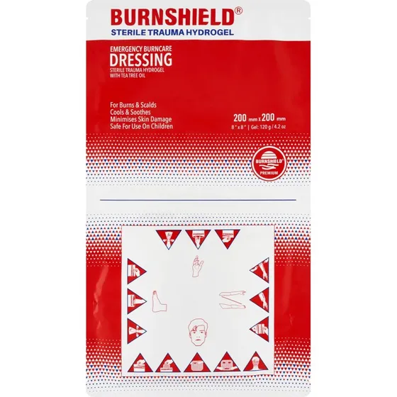 Burnshield Medicazione Idrogel per Ustioni 20x20 cm