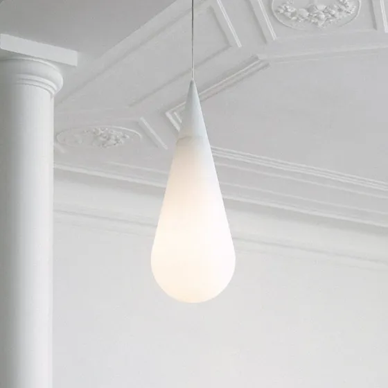 Lampada a Sospensione Rotaliana Goccia H1 in Vetro Soffiato