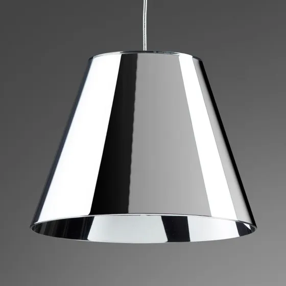 Rotaliana Dina Lampada a Sospensione LED con Paralume Cromato