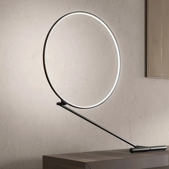KDLN Lampada da Tavolo LED Poise Nero, Dimmerabile, 109 cm