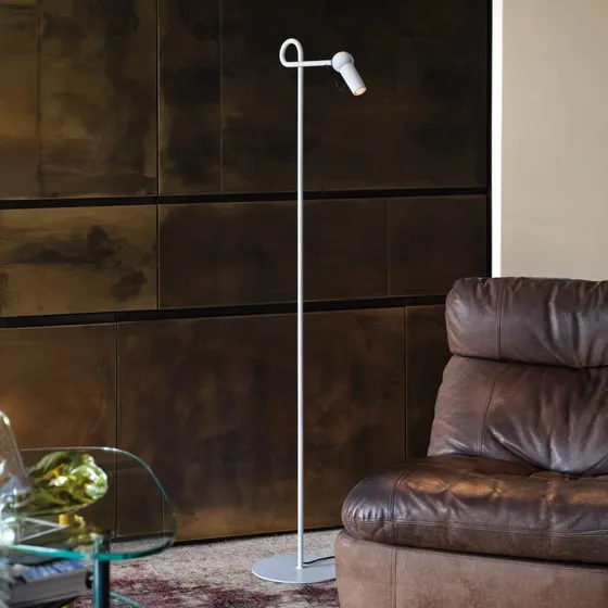 KDLN Bird Piantana LED Bianca - Dimmerabile con Snodo Magnetico