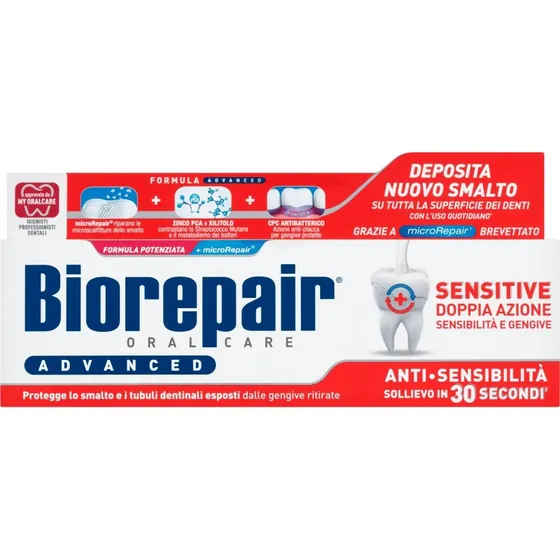 Biorepair Dentifricio Sensitive Teeth Advanced 75 ml