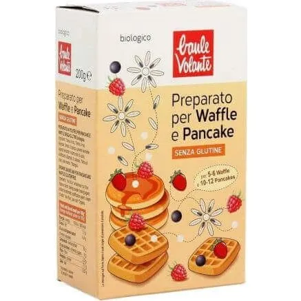 Baule Volante Preparato Biologico per Pancake e Waffle Senza Glutine 200g