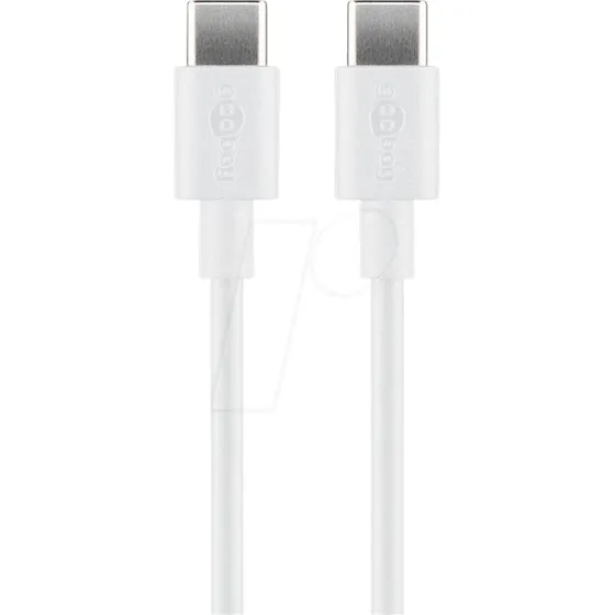 GOOBAY 2USB.C-0.5WH Cavo USB-C 0,5m Bianco