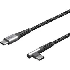 Goobay Cavo USB-A a USB-C Angolato 1m Grigio