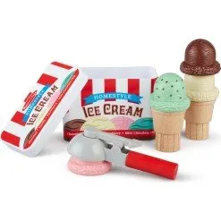 Melissa & Doug Set da Portata Gelato in Legno