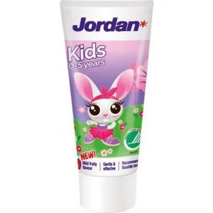 Jordan Dentifricio Junior 0–5 anni al Lampone, 50 ml