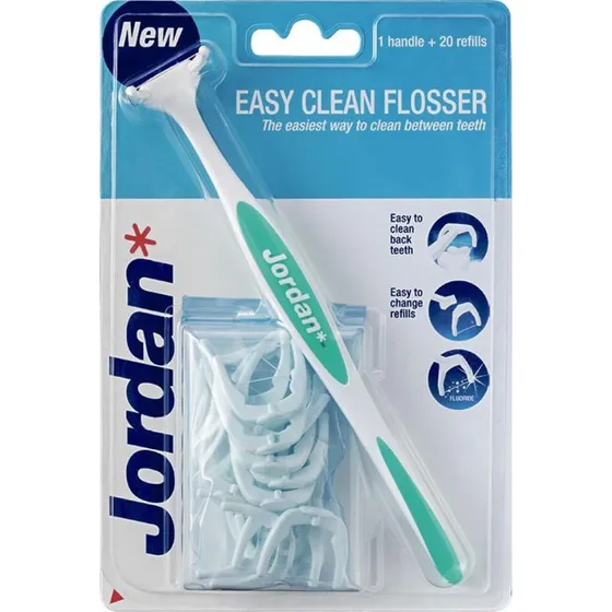 Jordan Easy Clean Flosser Verde - 20 Testine Intercambiabili