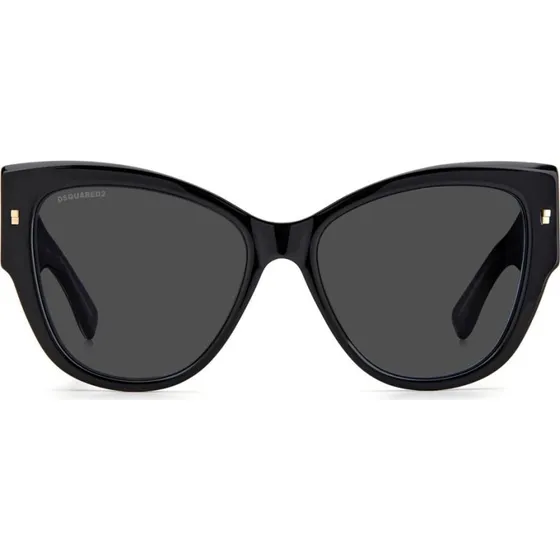Dsquared2 D2 0016/S Occhiali da Sole Cat-Eye Nero e Oro