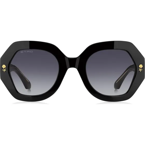 Etro 0009/S Occhiali da Sole Geometrici Nero/Grigio
