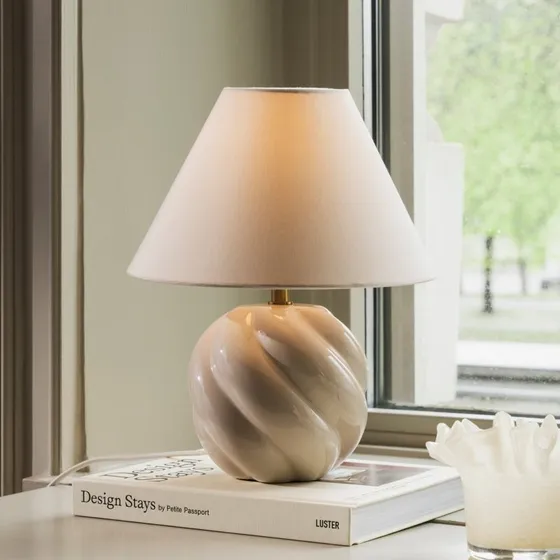 Lampada da tavolo Globen Lighting DAHLIA, beige, 31 cm